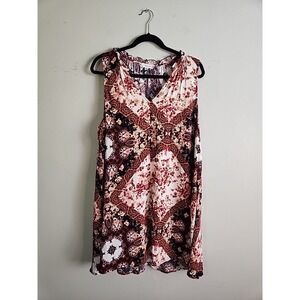 Eyeshadow Blouse‎ Women's Size XL sheer See Through sleeveless Shirt